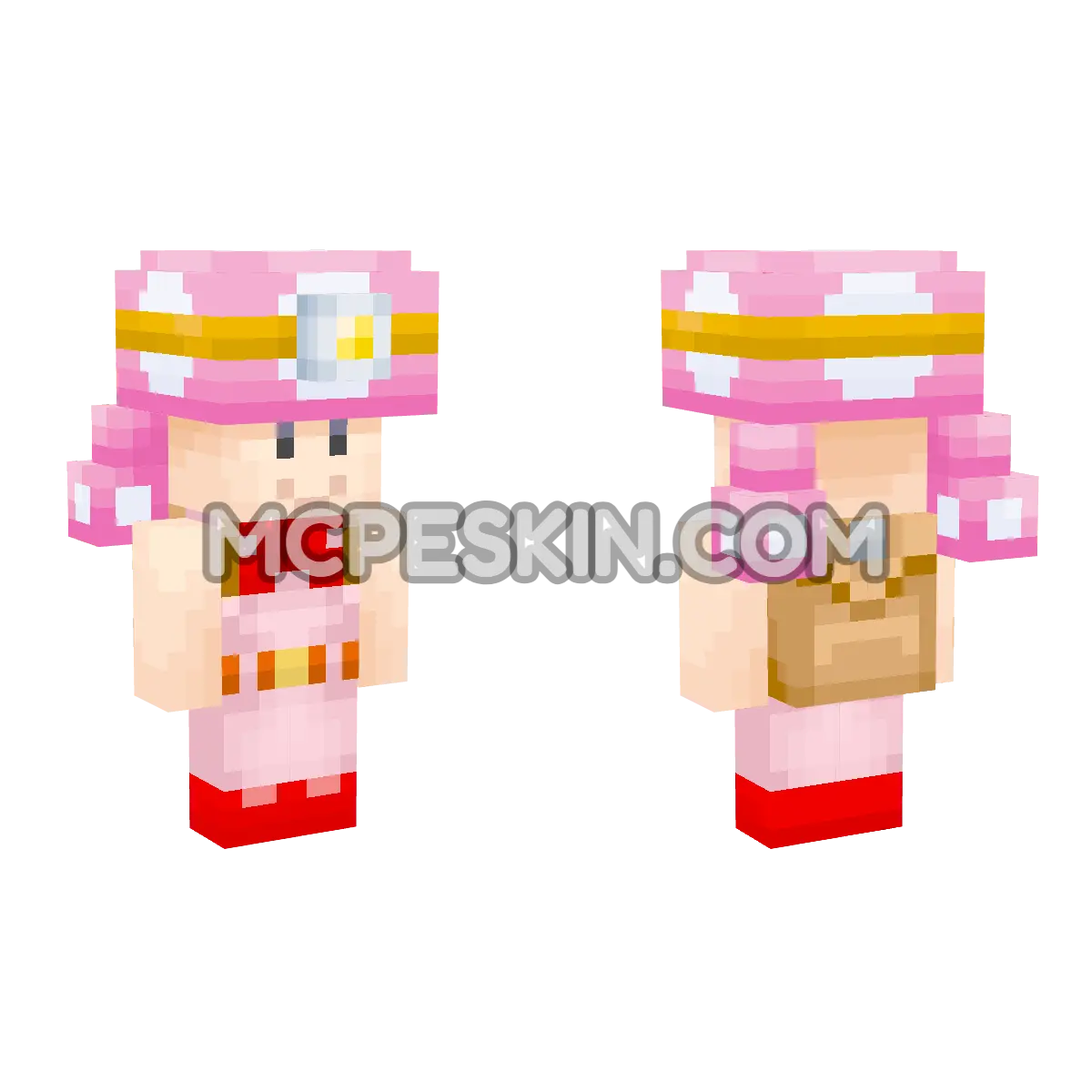 Toadete (Explorer) 4D Minecraft Bedrock skin