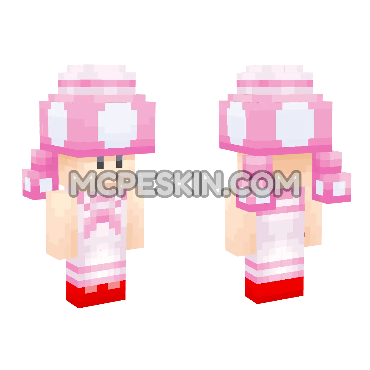 Toadette (Sailor) 4D Minecraft Bedrock skin