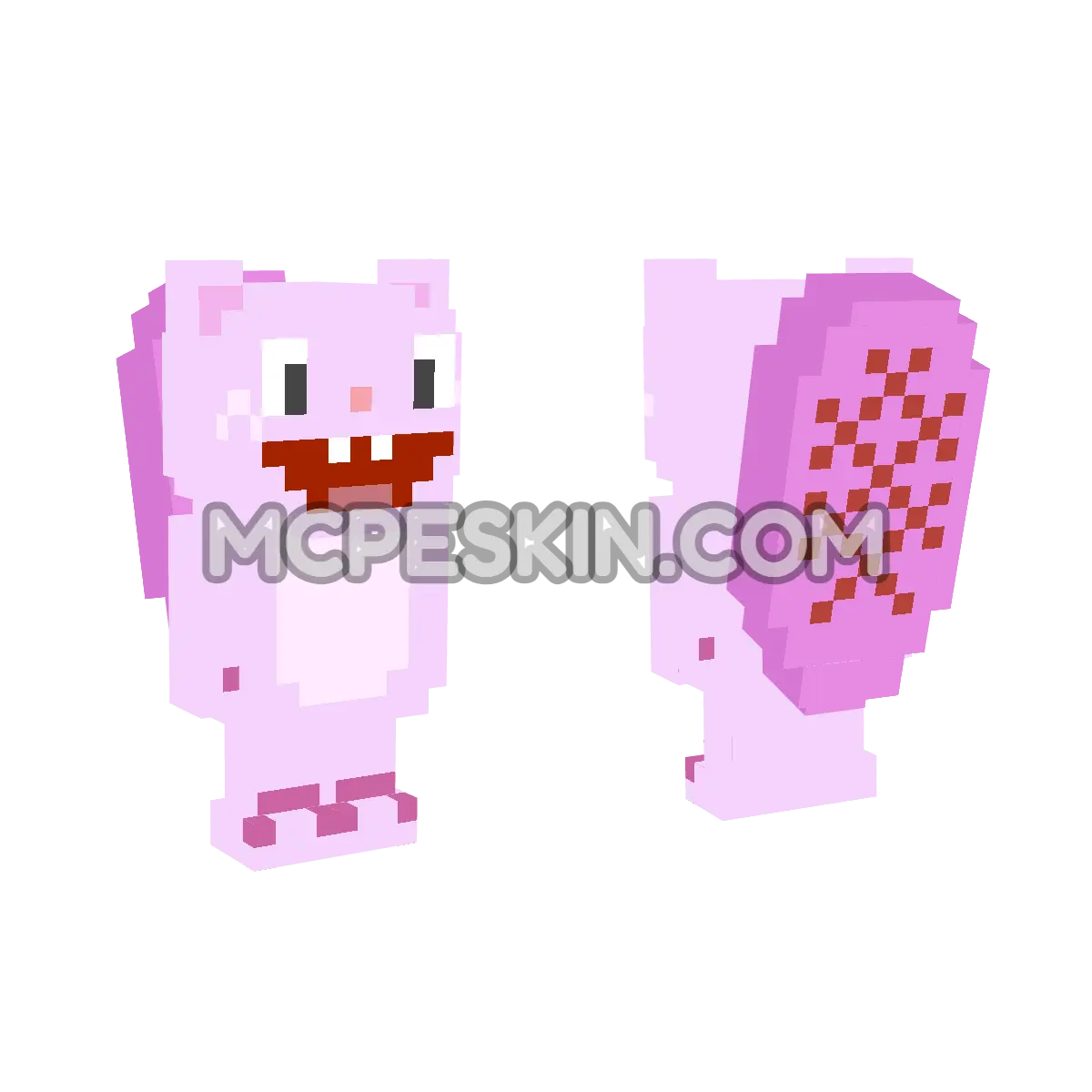 Toothy 4D Minecraft Bedrock skin