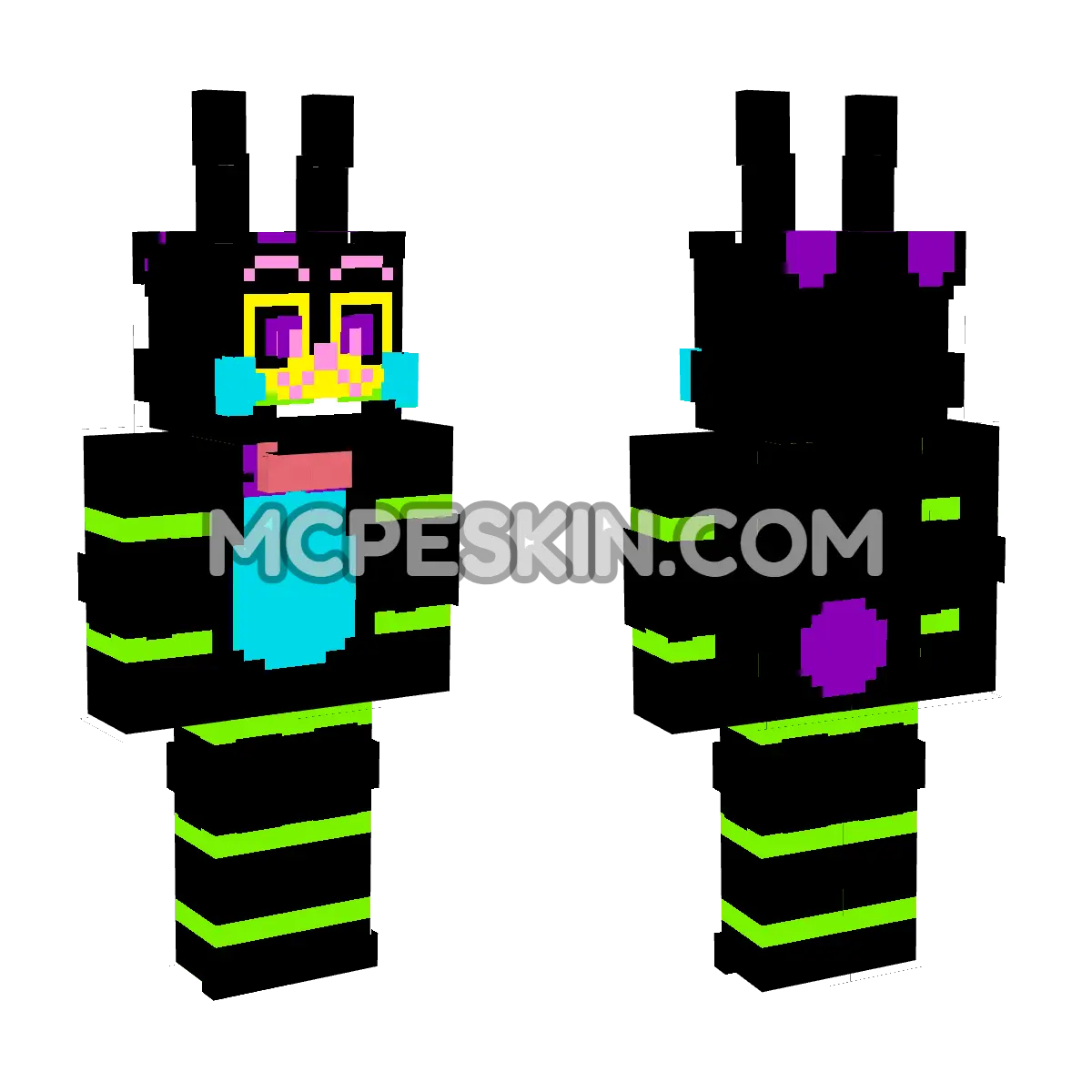 Toy Bonnie 4D Minecraft Bedrock skin