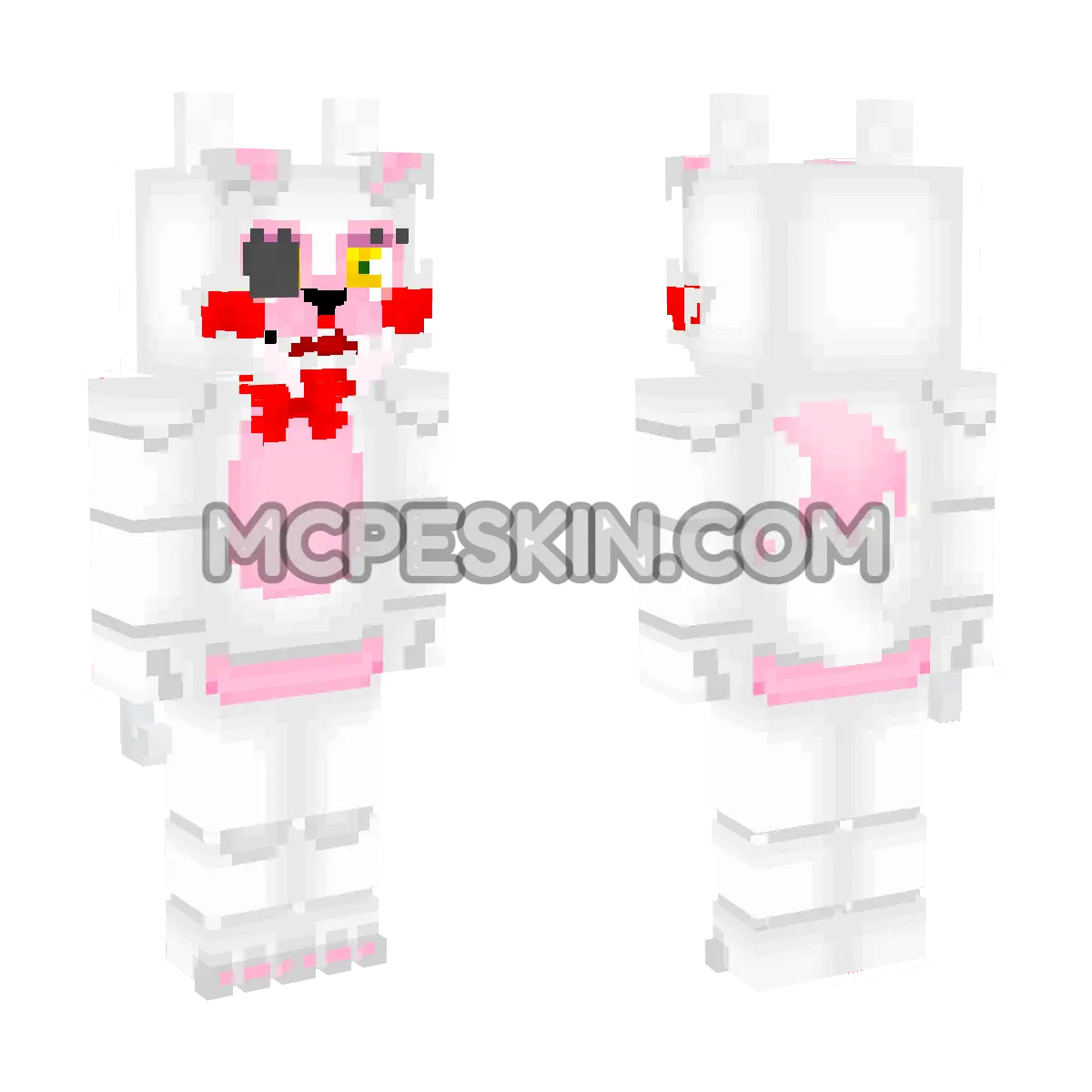 Toy Foxy 4D Minecraft Bedrock skin