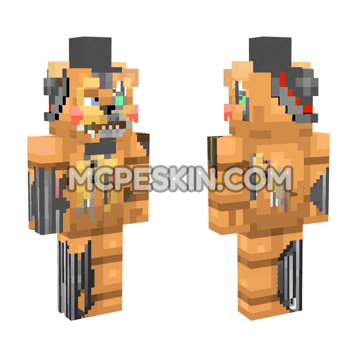 Toy Freddy Fazbear 2 4D Minecraft Bedrock skin