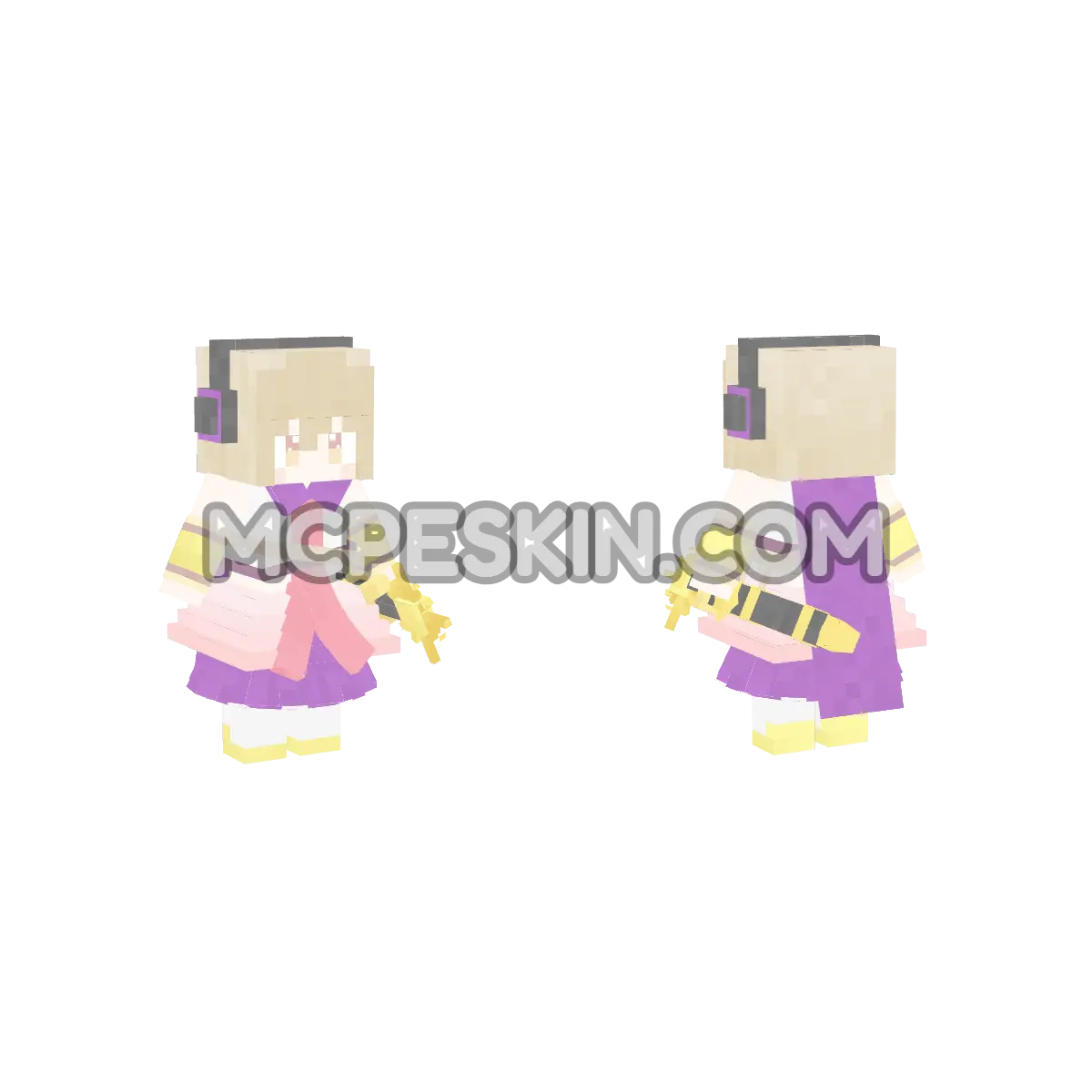 Toyosatomiminomiko 4D Minecraft Bedrock skin