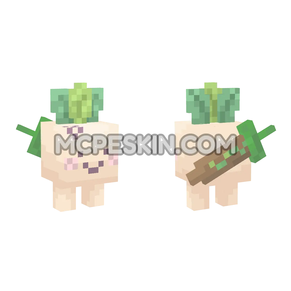 Turnip Boy 4D Minecraft Bedrock skin