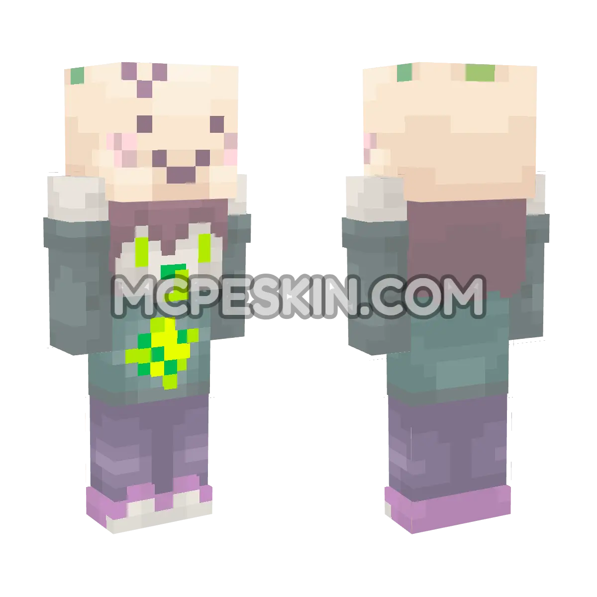 Turnip Boy & Liz 4D Minecraft Bedrock skin
