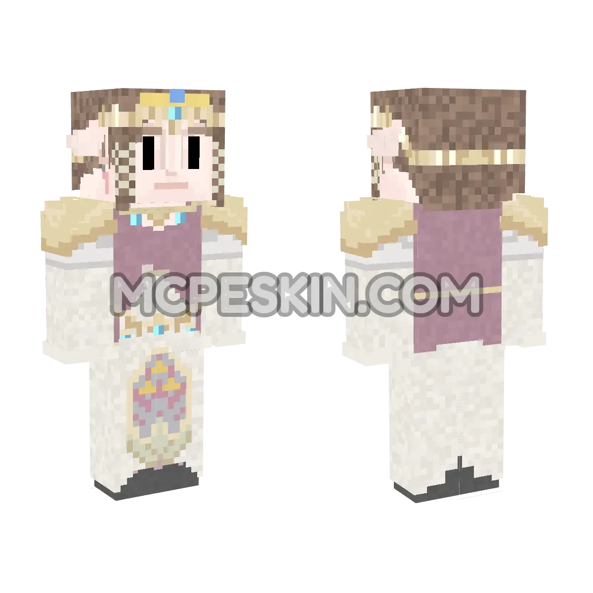Twilight Princess Zelda 4D Minecraft Bedrock skin