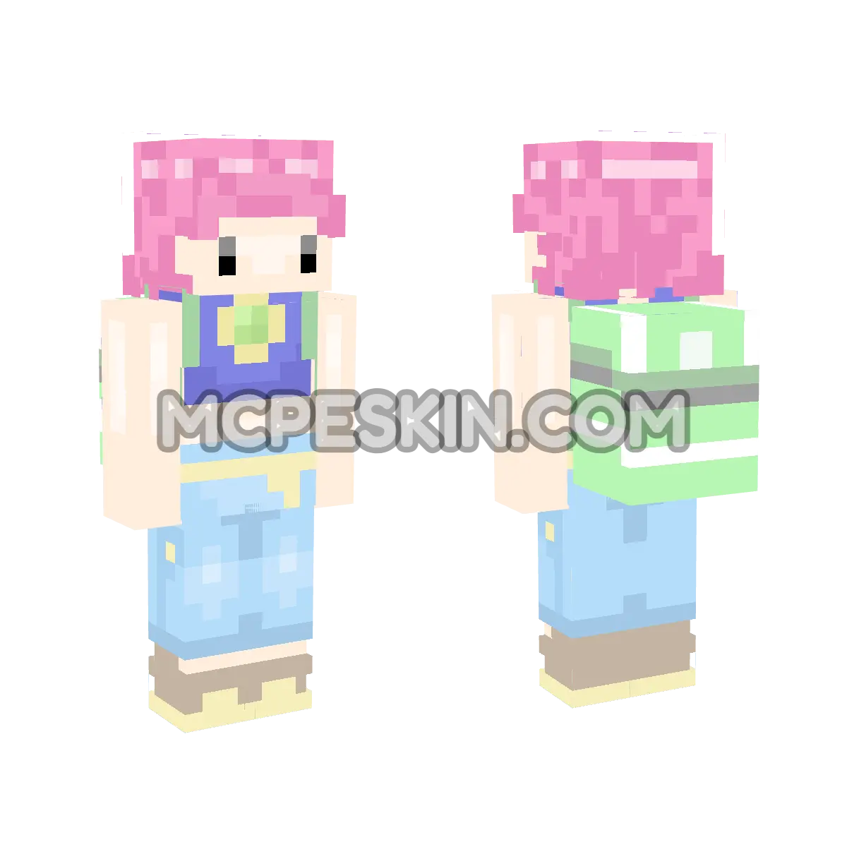 Umihara Kawase Fresh!: Cotton 4D Minecraft Bedrock skin