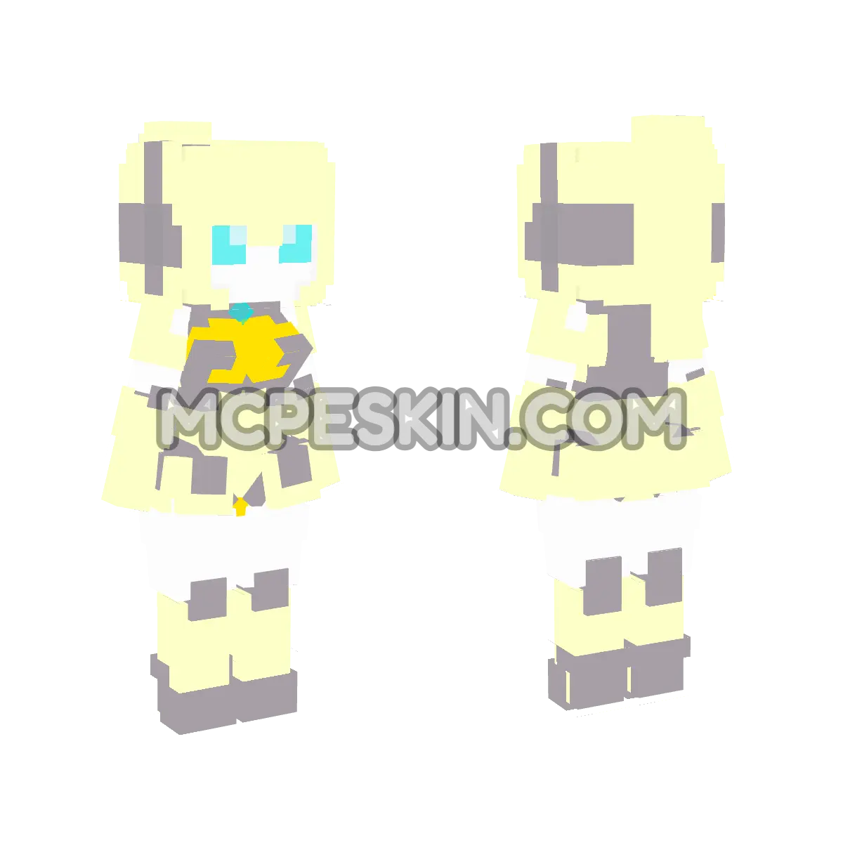 Vanilla Robot 01 4D Minecraft Bedrock skin