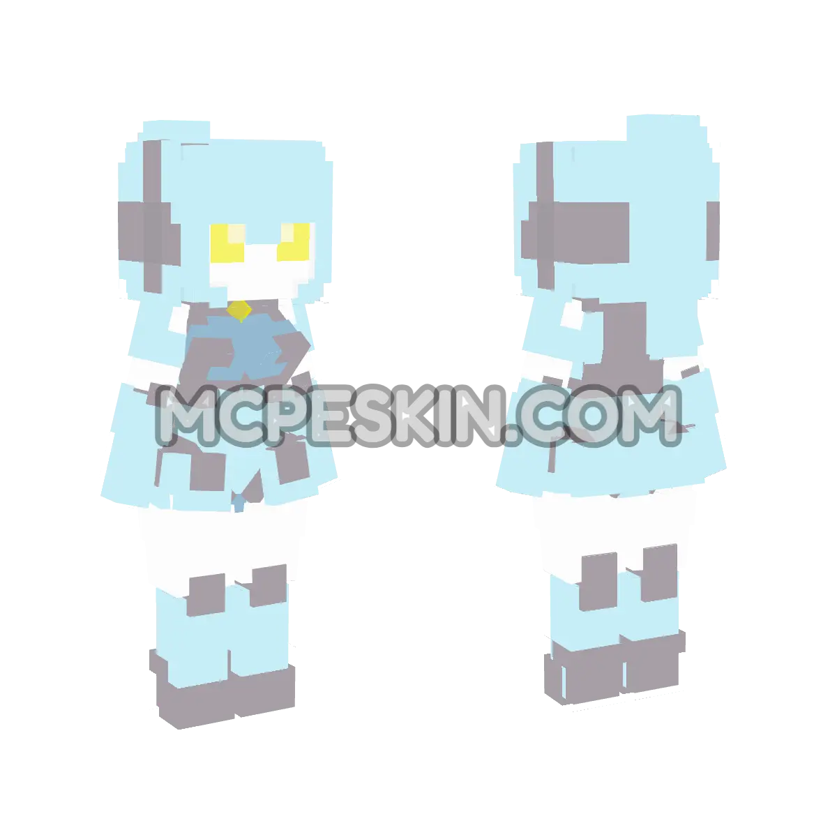 Vanilla Robot 02 4D Minecraft Bedrock skin