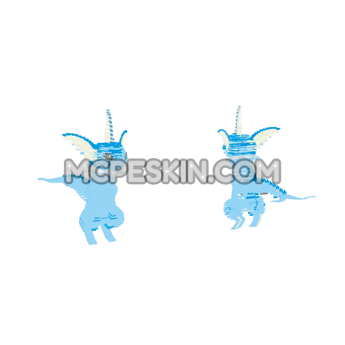 Vaporeon 4D 4D Minecraft Bedrock skin