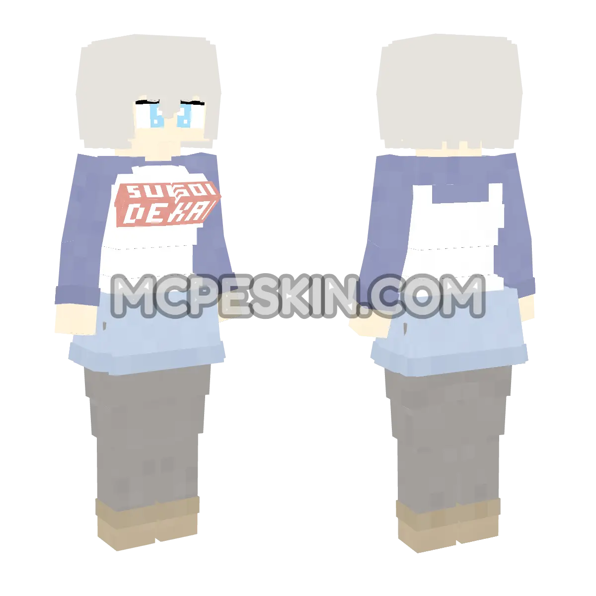 VB HanaUzaki 4D Minecraft Bedrock skin
