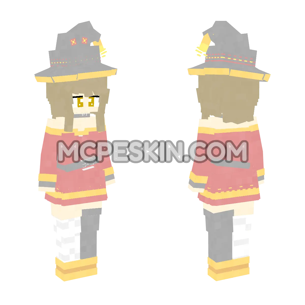 VB Megumin 4D Minecraft Bedrock skin