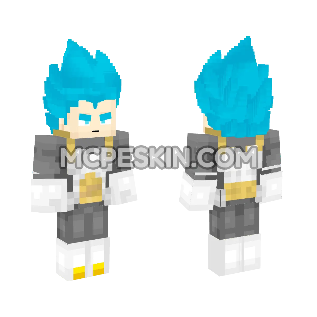 Vegeta SSJ Blue 4D Minecraft Bedrock skin