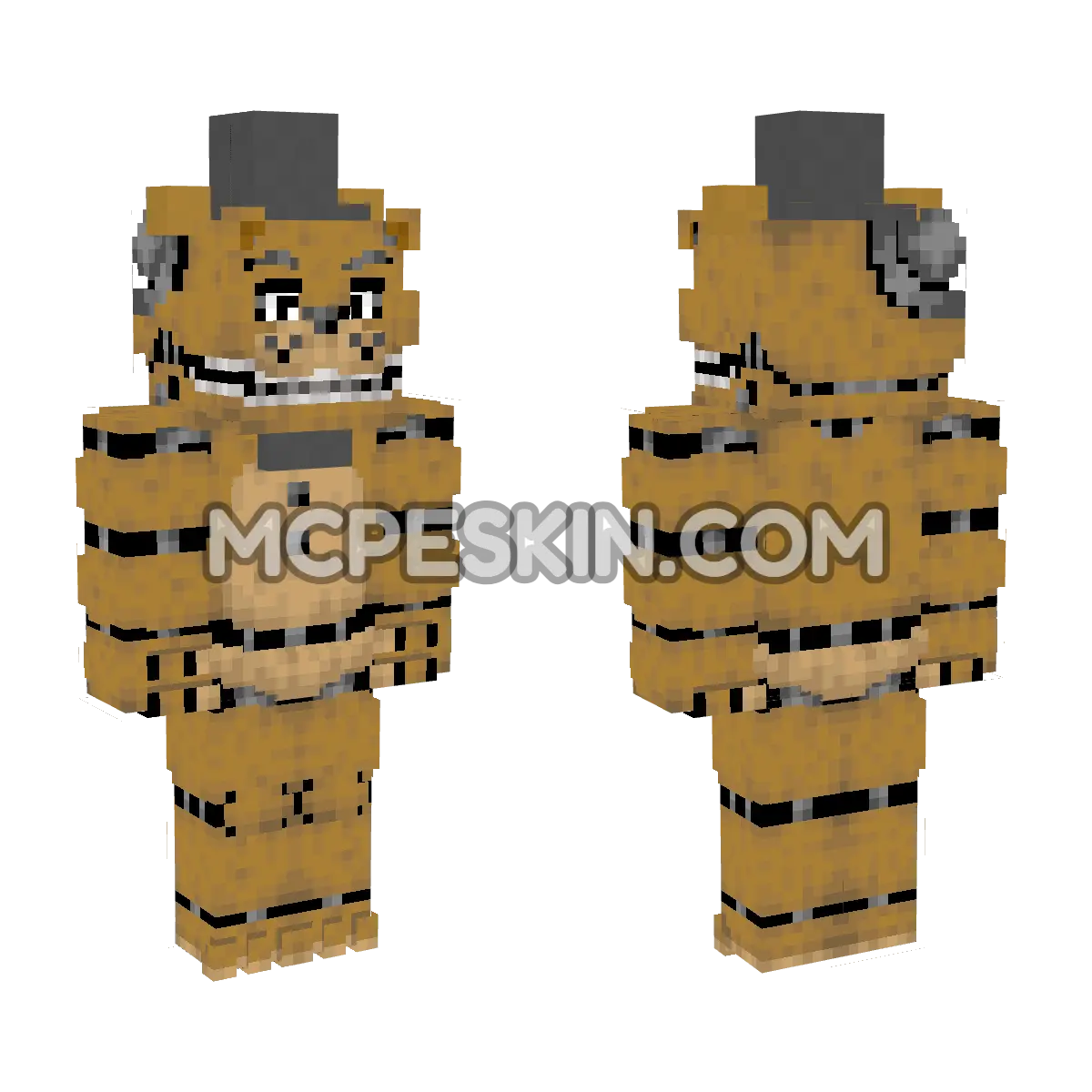 Version Freddy Fazbear 4D Minecraft Bedrock skin