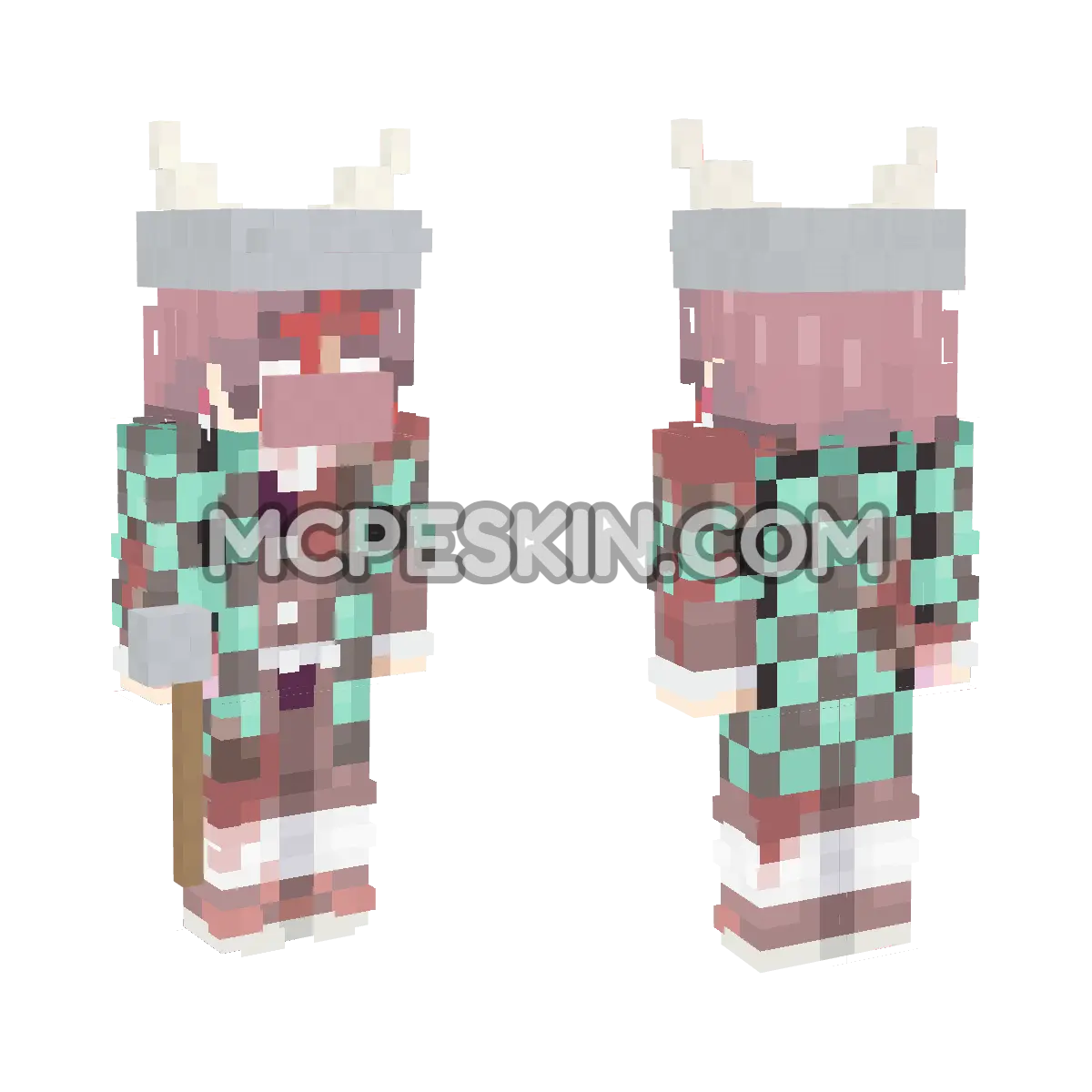 Viking 7 4D Minecraft Bedrock skin