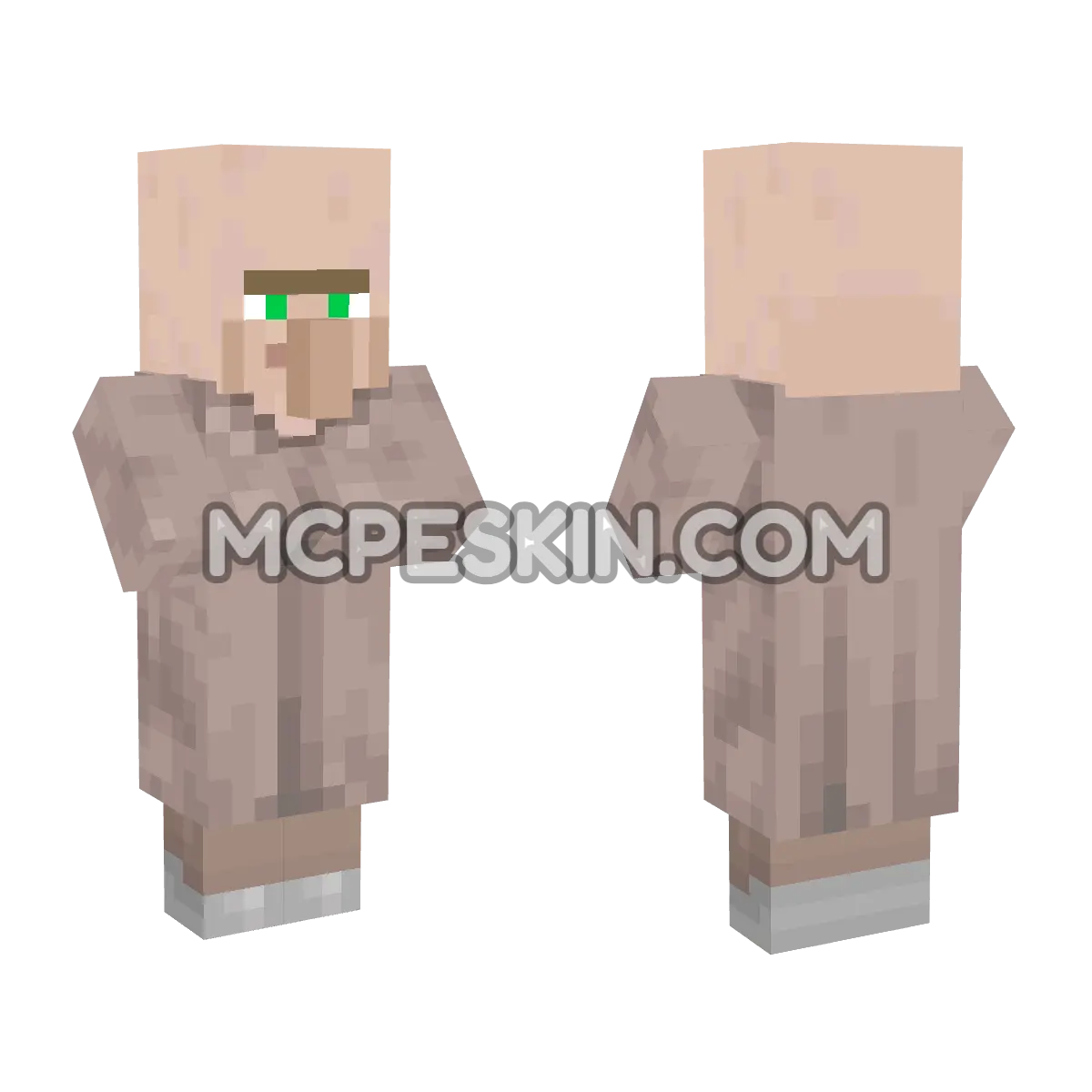 Villager 4D Minecraft Bedrock skin