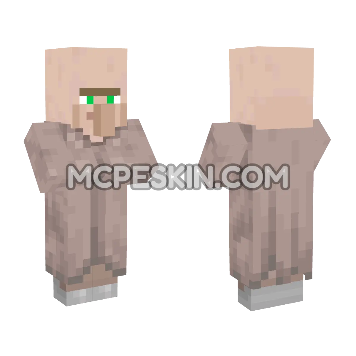 Villager 4D Minecraft Bedrock skin