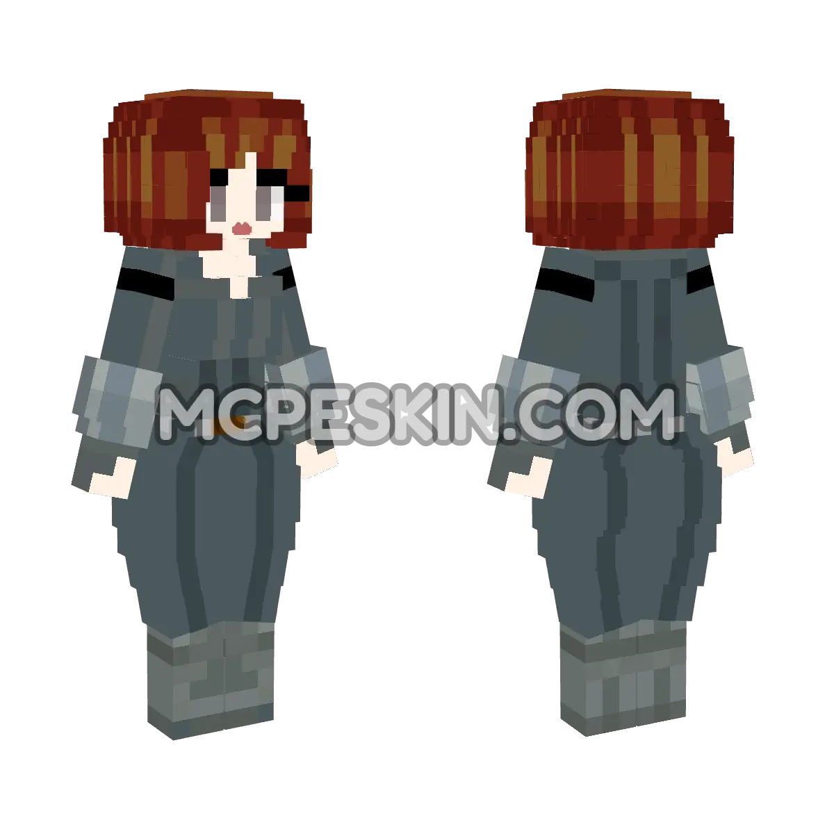 Viuda negra Marvel 4D Minecraft Bedrock skin