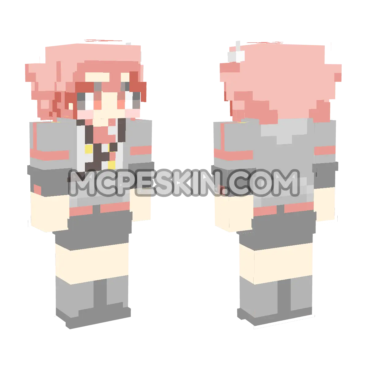VOCALOID: Kasane Teto 4D Minecraft Bedrock skin