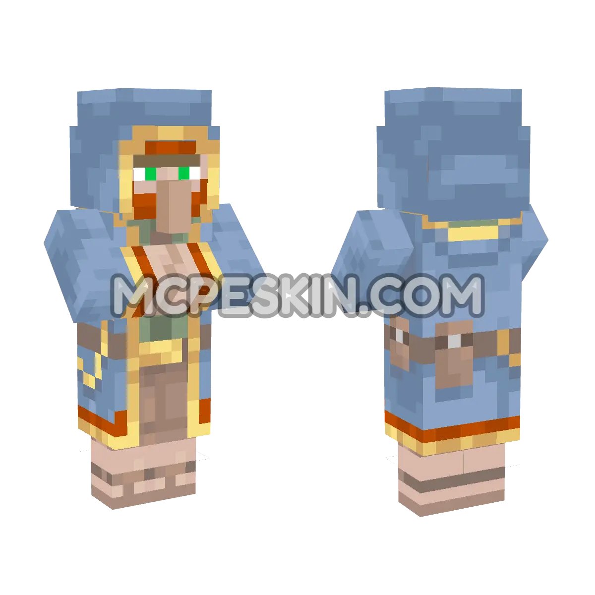 Wanderingtrader 4D Minecraft Bedrock skin