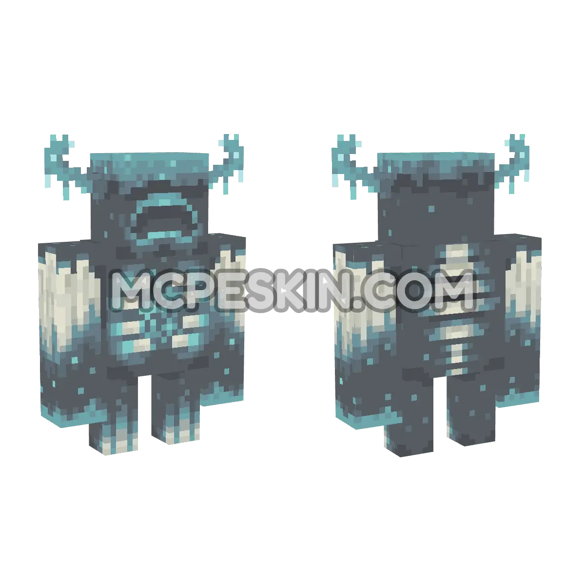 Warden 4D Minecraft Bedrock skin