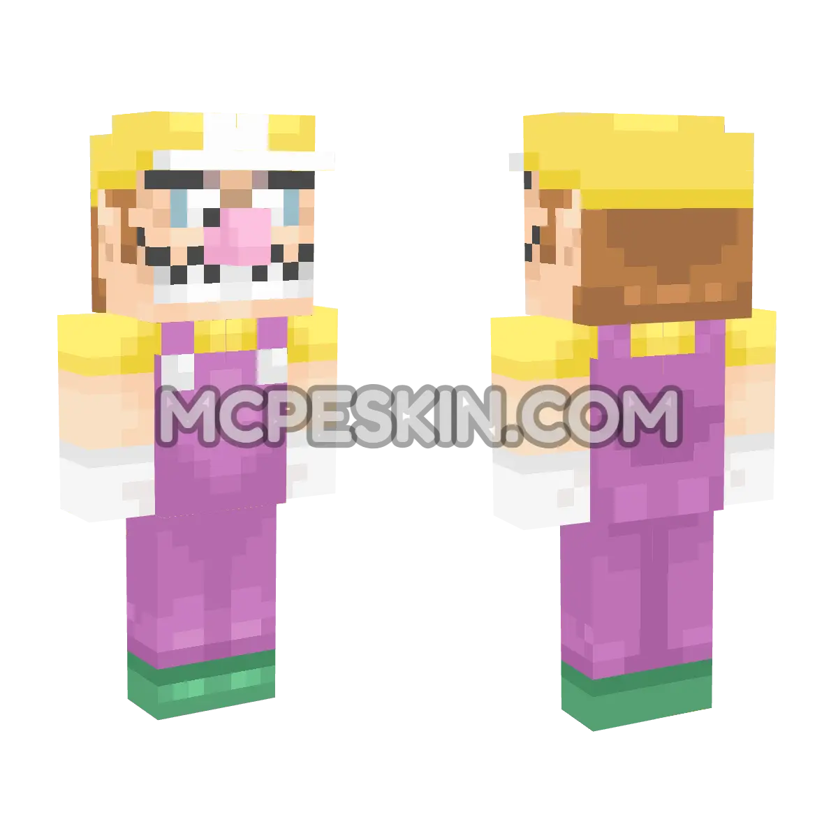 Wario 4D Minecraft Bedrock skin
