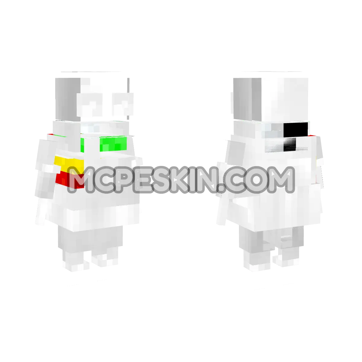White REPO 4D Minecraft Bedrock skin
