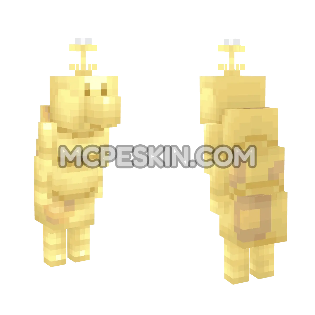 Wiggler (Gold) 4D Minecraft Bedrock skin