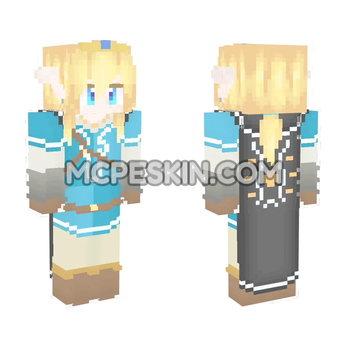 Wild Zelda 4D Minecraft Bedrock skin