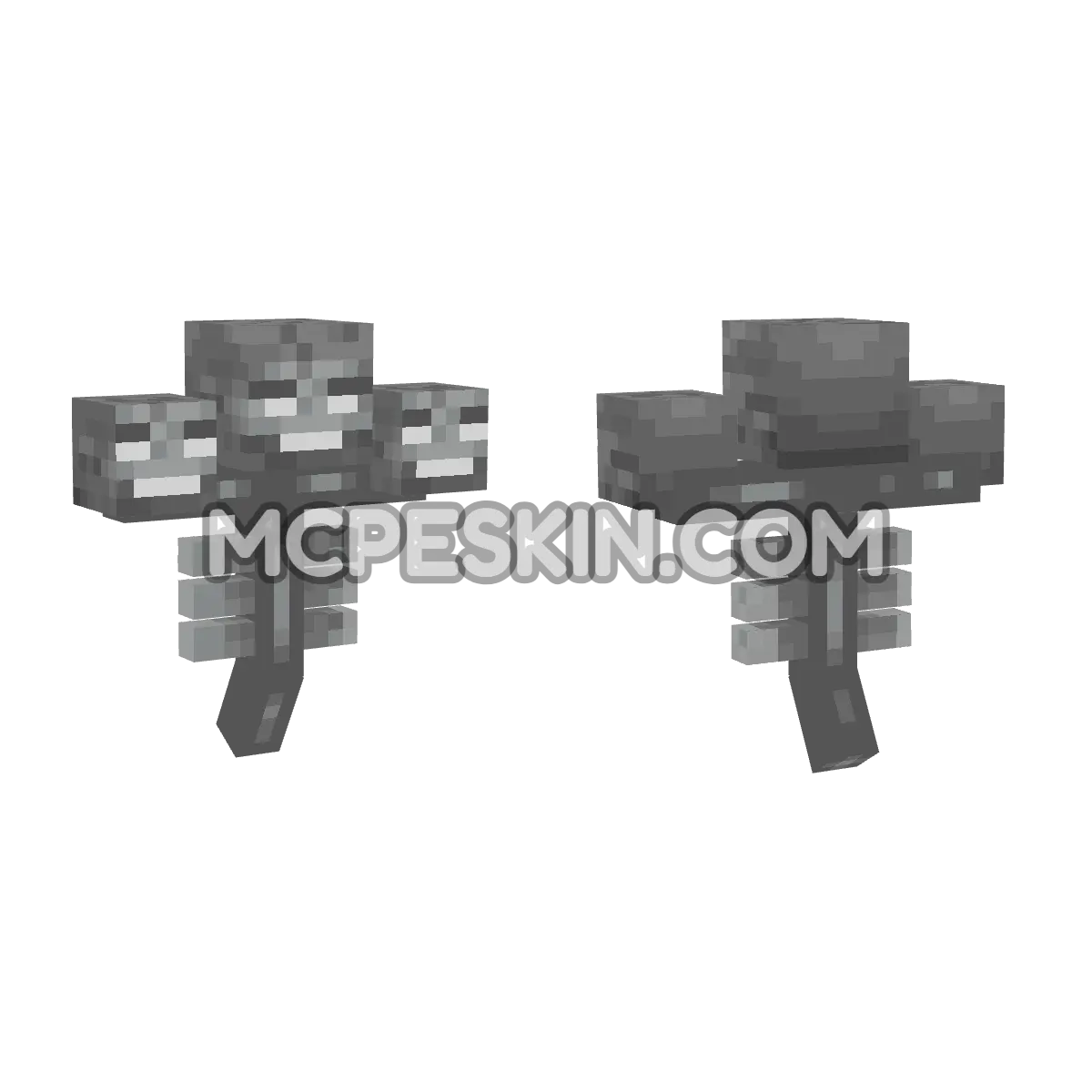 Wither 4D Minecraft Bedrock skin