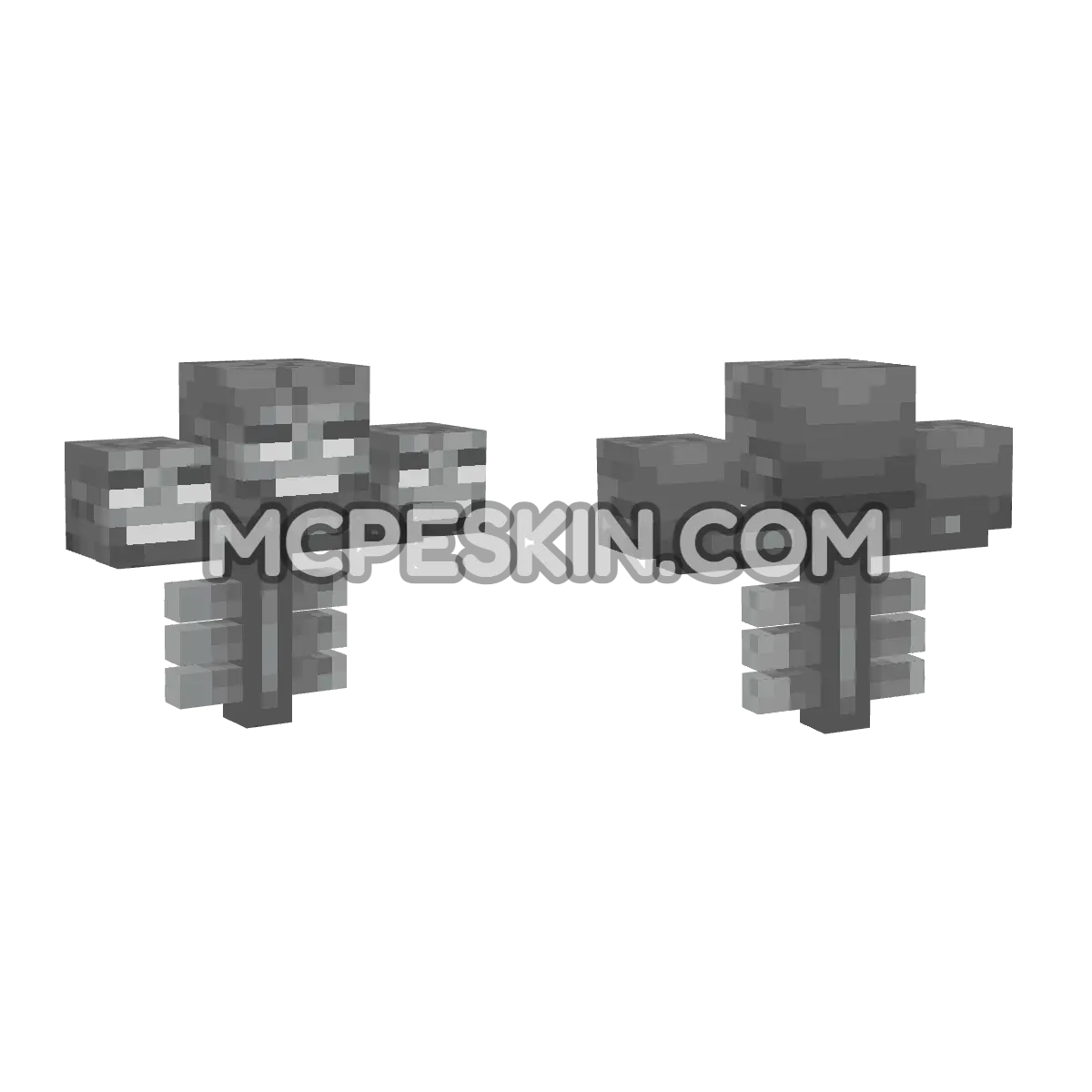Wither Boss 4D Minecraft Bedrock skin