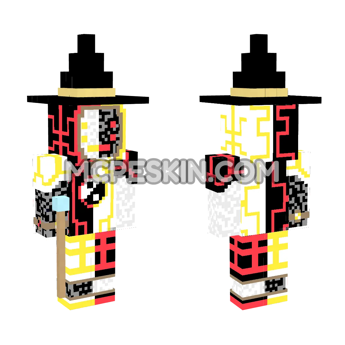 Wizard 3 4D Minecraft Bedrock skin