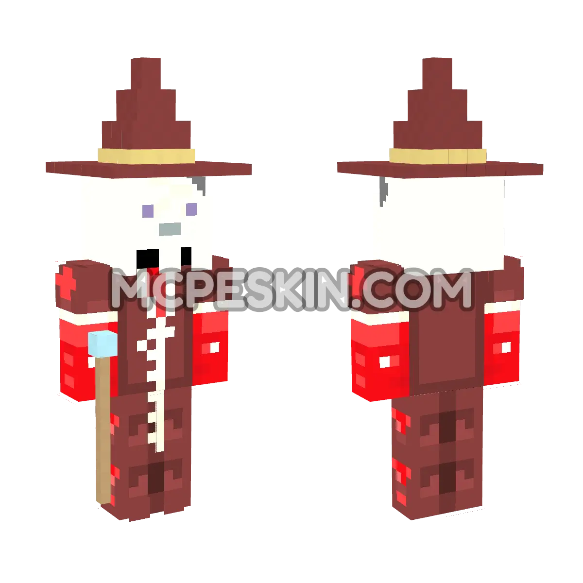 Wizard 5 4D Minecraft Bedrock skin