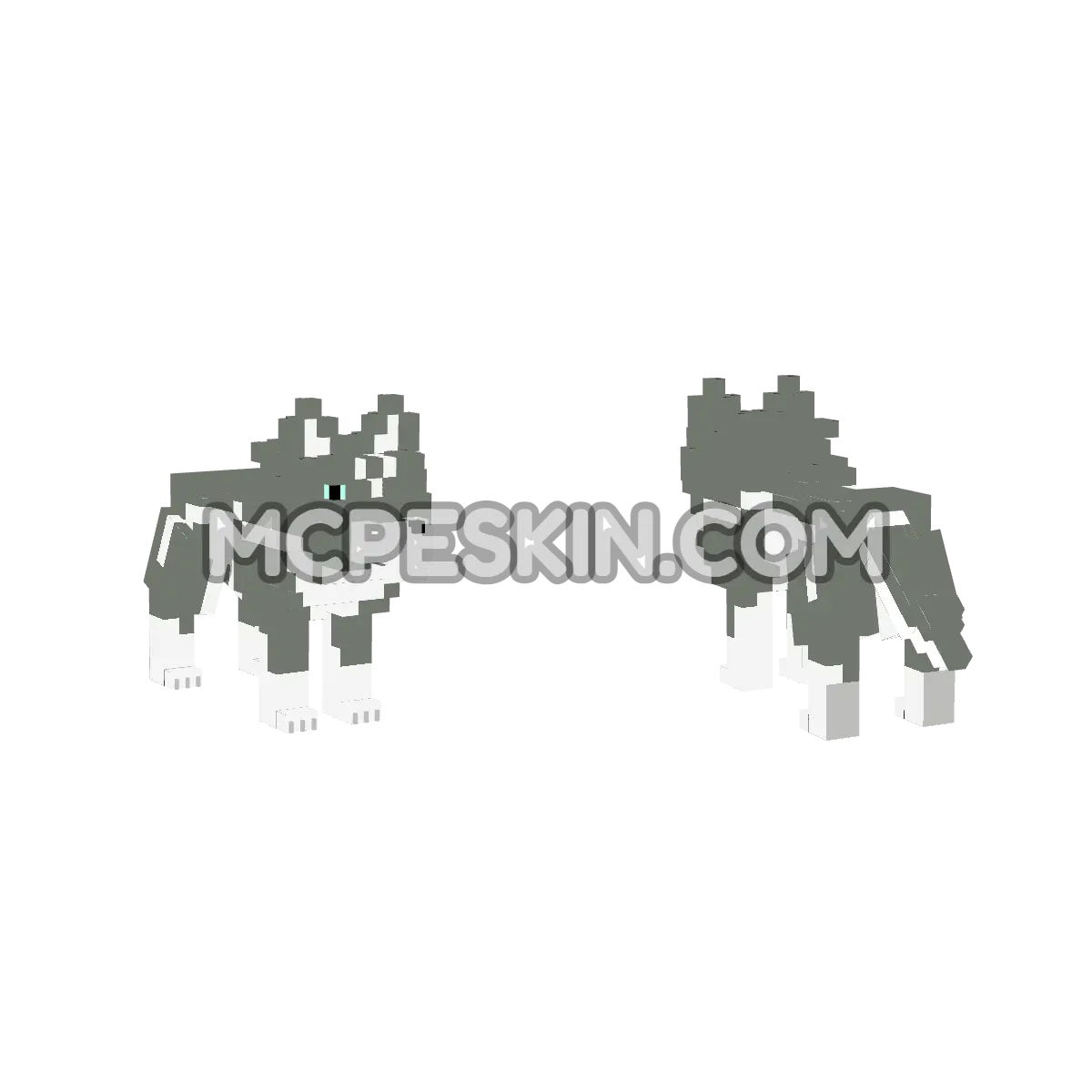 Wolf Link 4D Minecraft Bedrock skin