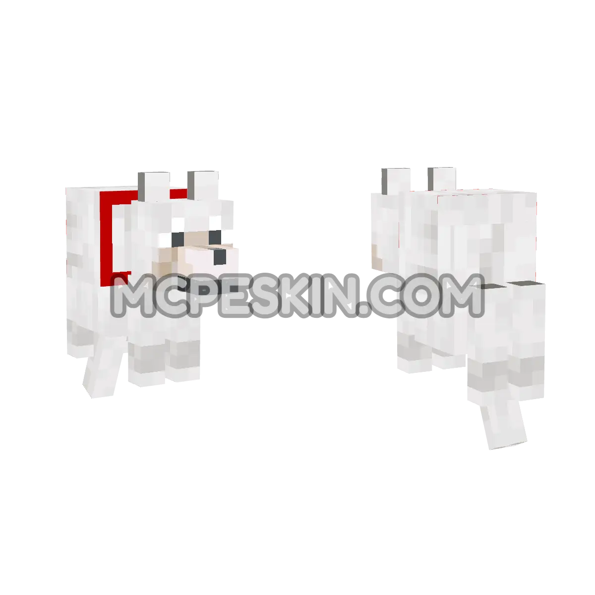 wolftamed 4D Minecraft Bedrock skin
