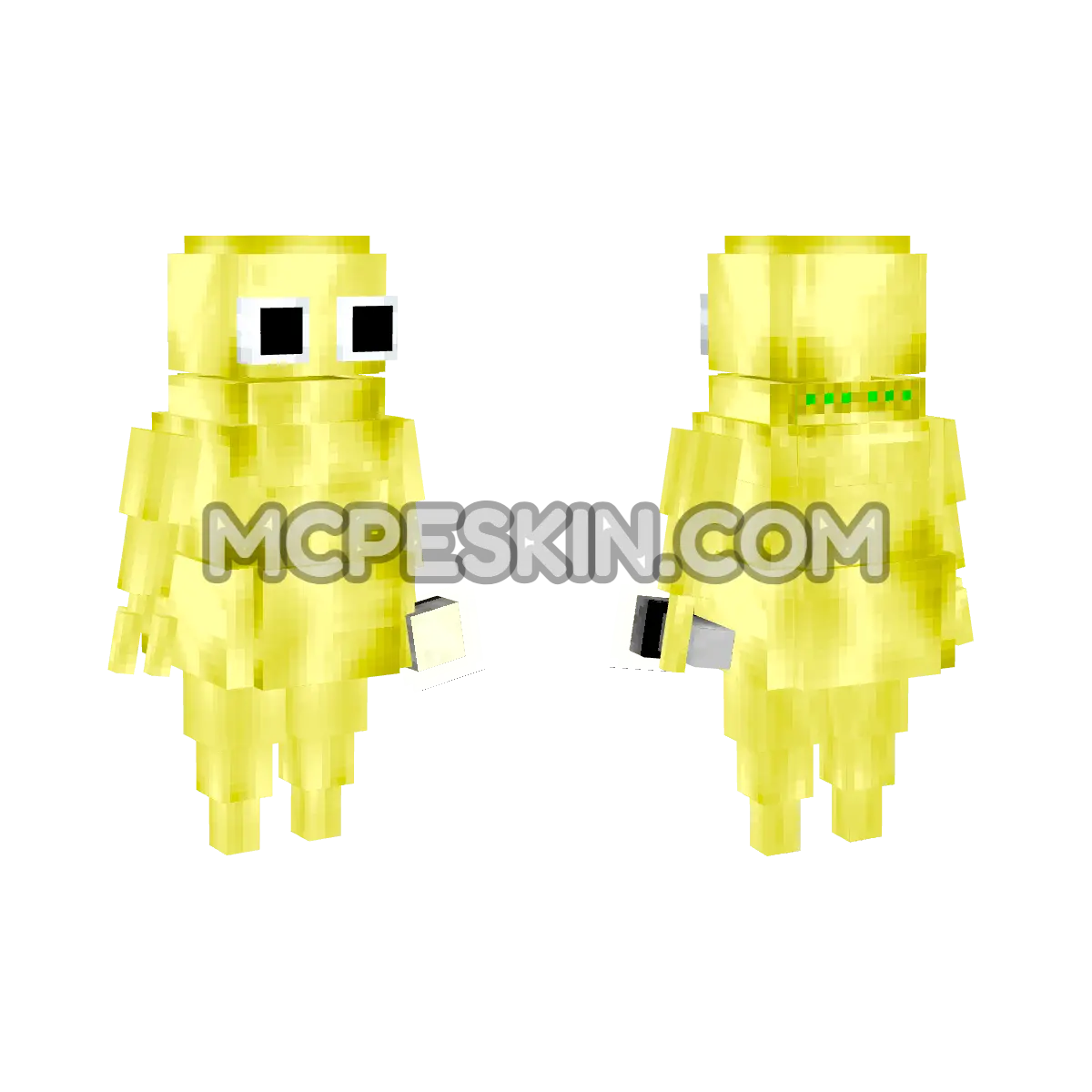 Yellow REPO (Intrigued) 4D Minecraft Bedrock skin