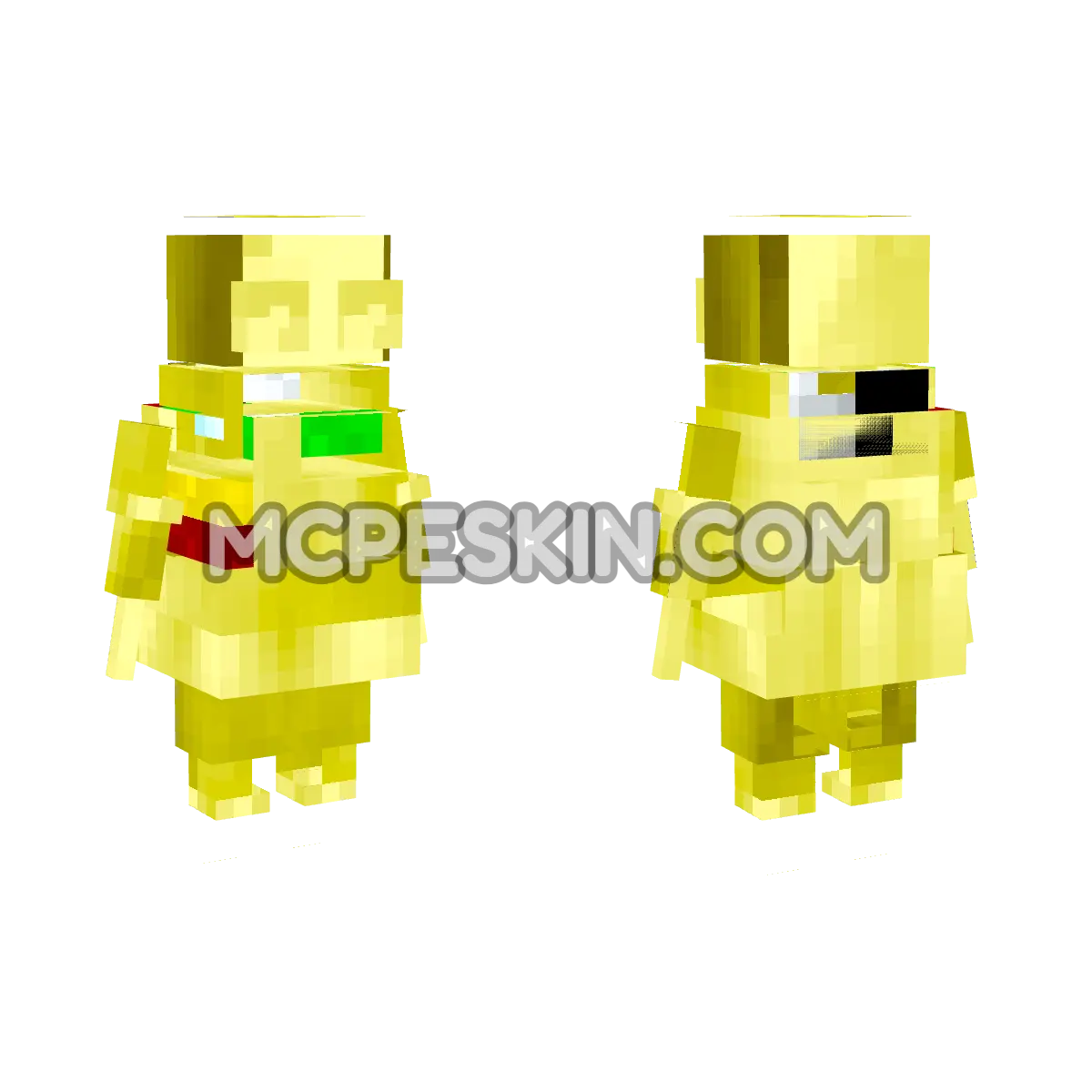 yellow.repo 4D Minecraft Bedrock skin