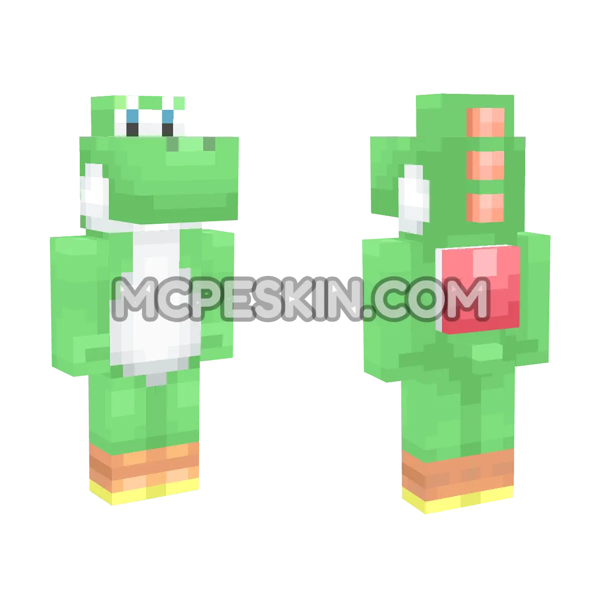 Yoshi 4D Minecraft Bedrock skin