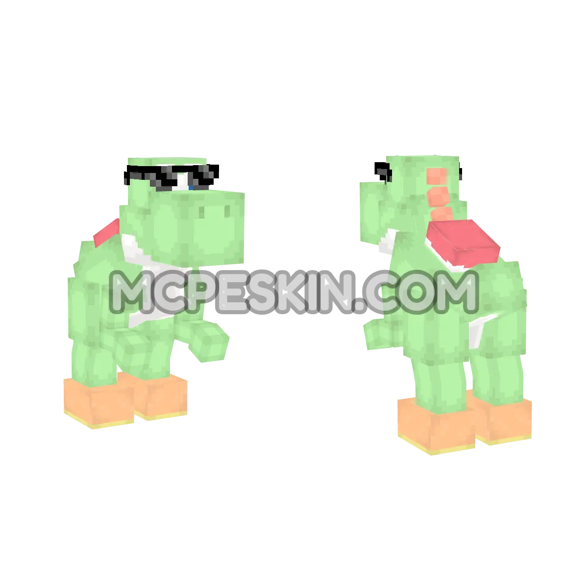 Yoshi Fachero 4D Minecraft Bedrock skin