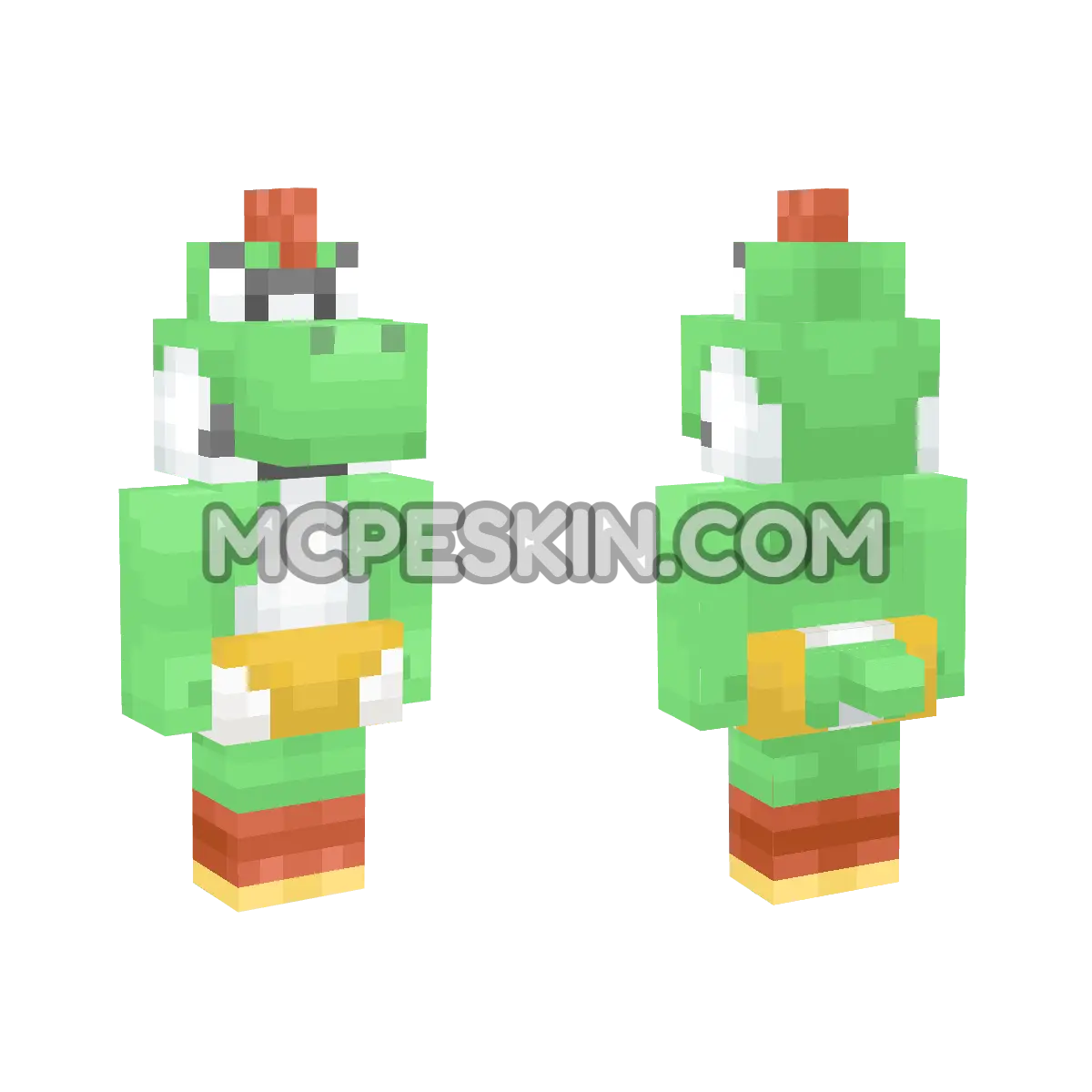 Yoshi Kid 4D Minecraft Bedrock skin