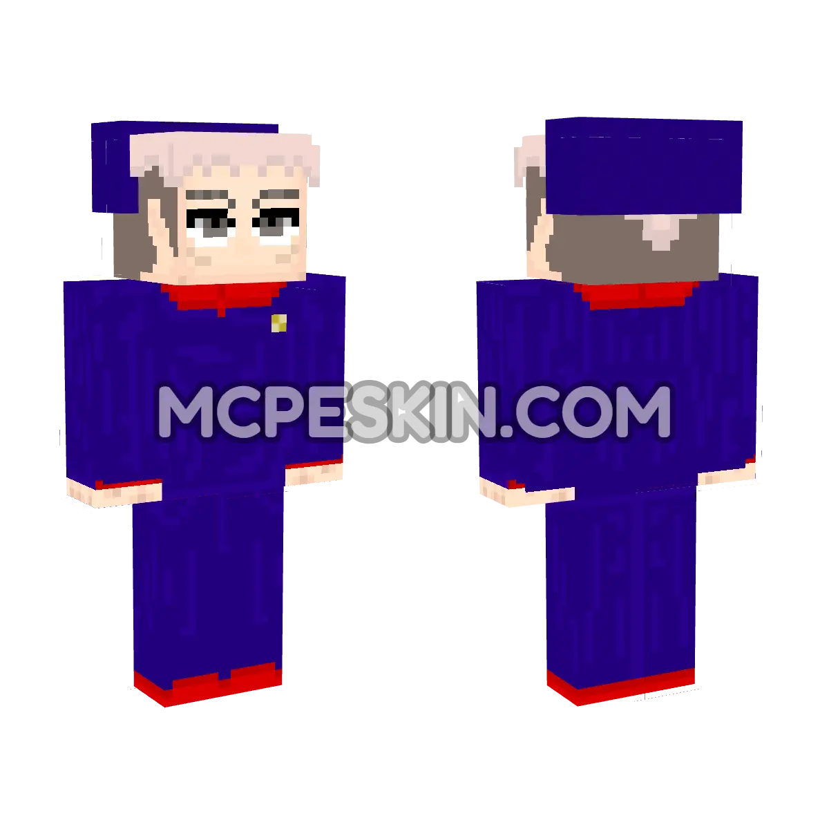 Yuji Itadori Season 2 4D Minecraft Bedrock skin