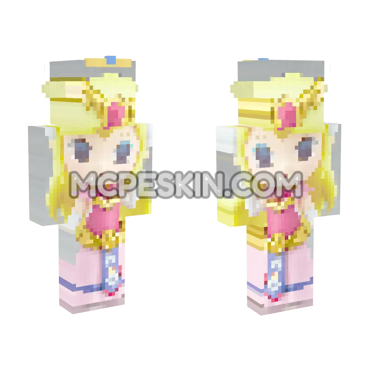 Zelda 7 4D Minecraft Bedrock skin