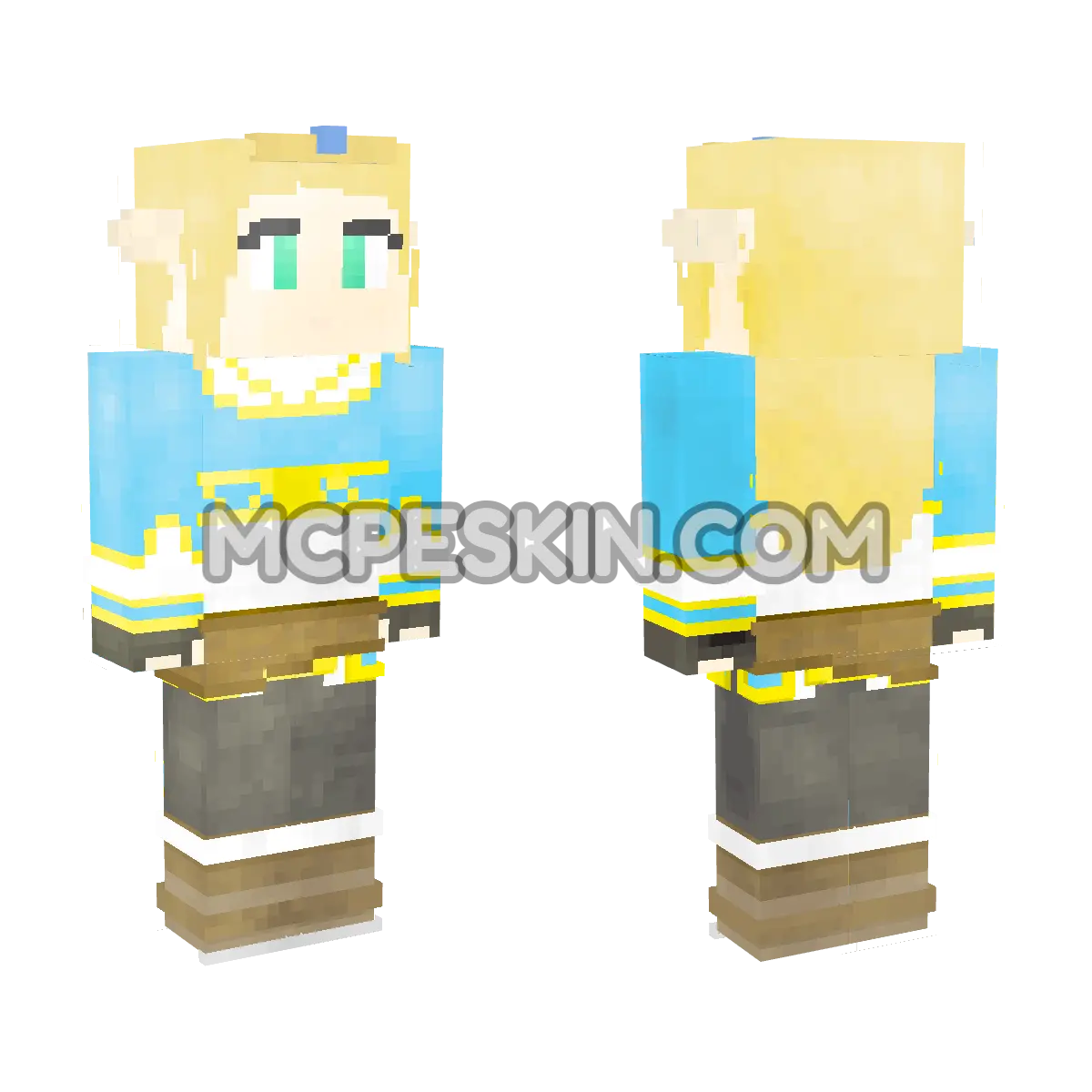 Zelda Breath Wild 2 4D Minecraft Bedrock skin