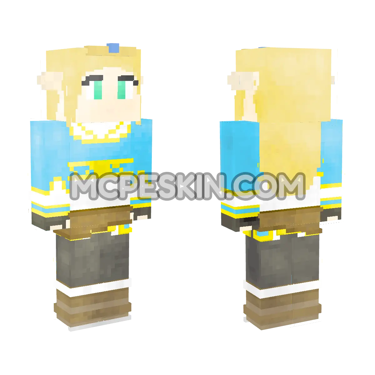 Zelda Breath Wild 4D Minecraft Bedrock skin