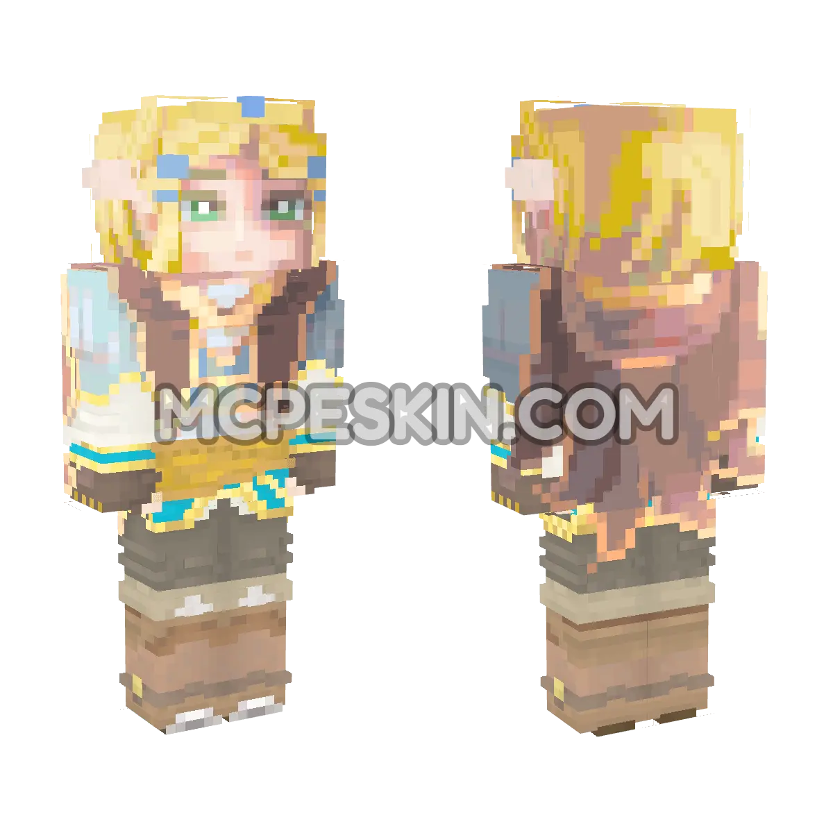 Zelda Tears Kingdom 2 4D Minecraft Bedrock skin