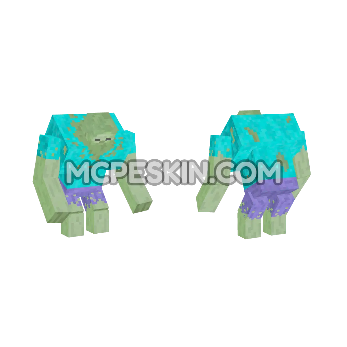 Zombie Mutante 4D Minecraft Bedrock skin