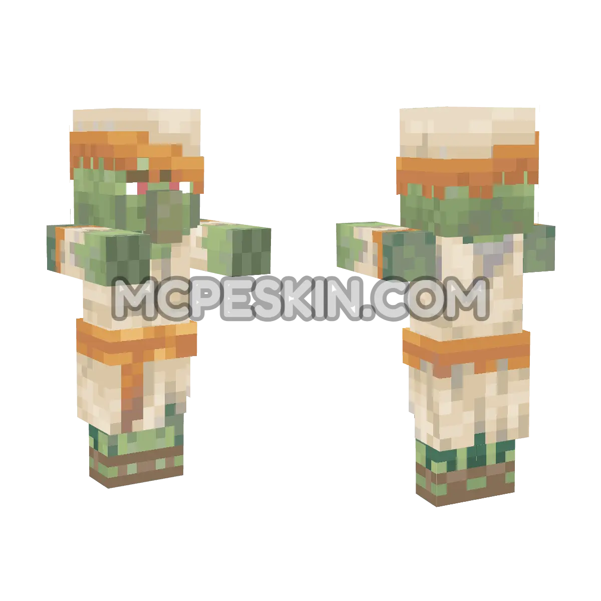 ZombieDesert 4D Minecraft Bedrock skin