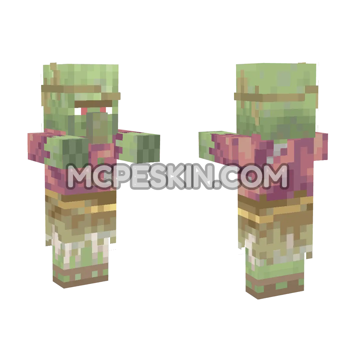 ZombieSavanna 4D Minecraft Bedrock skin