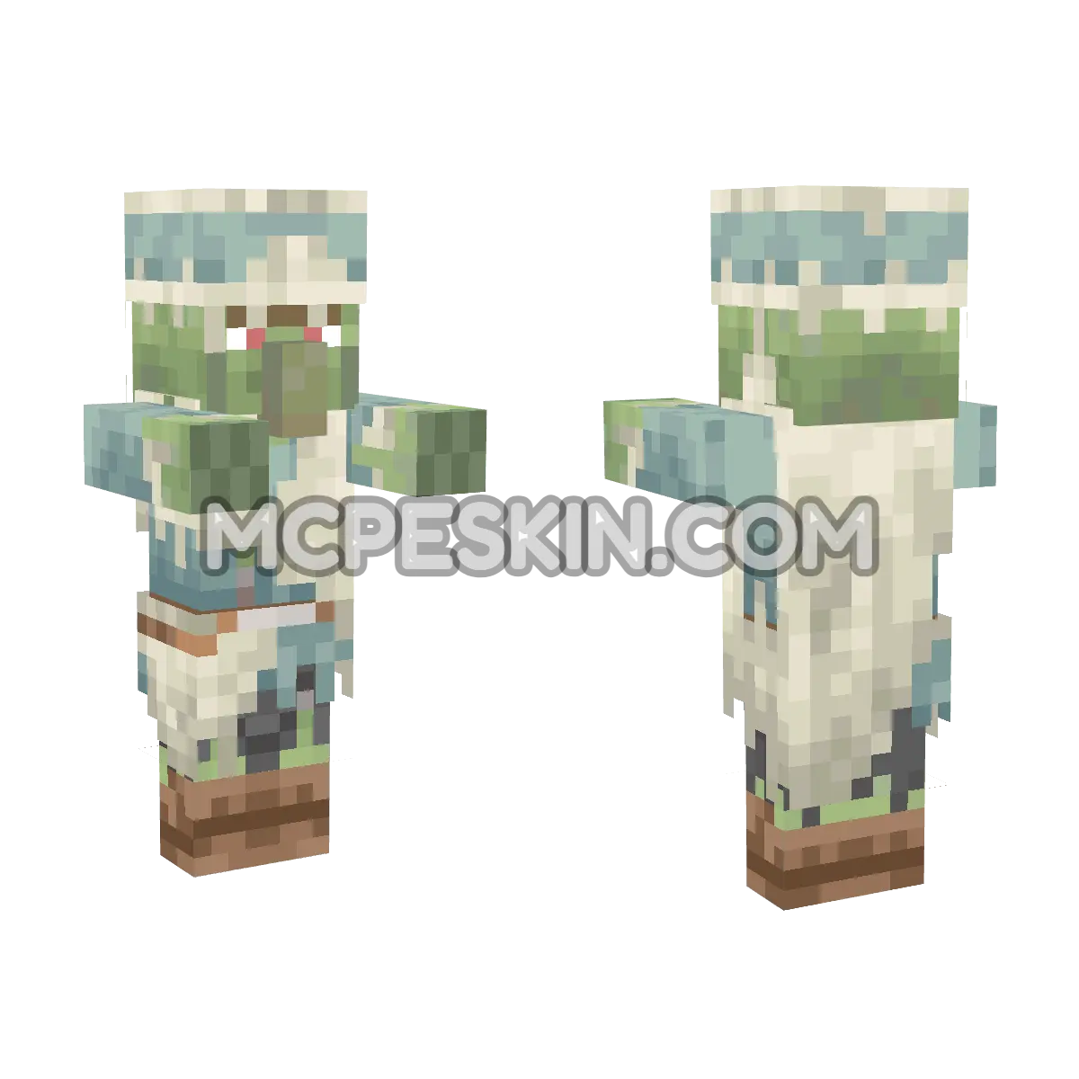 ZombieSnow 4D Minecraft Bedrock skin