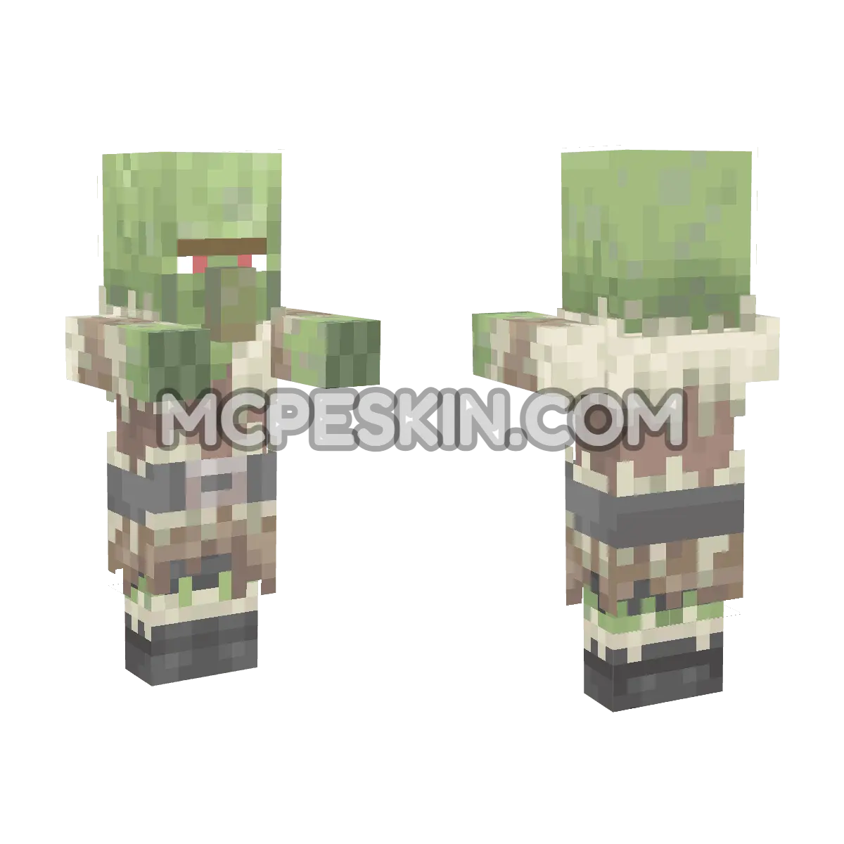 ZombieTaiga 4D Minecraft Bedrock skin
